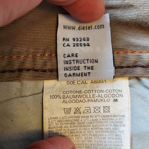 Diesel Women's Boot Cut Jeans - Distressed Blue - Picture 6 of 11